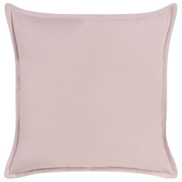 Poduszka dekoracyjna EUSTOMA Welur 60 x 60 cm Różowy Jednolity Lumarko!