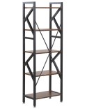 Regał 5 półek DALE 150 cm Ciemnobrązowy Lumarko!