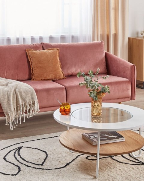 Wazon na kwiaty PLATANIA Szkło 20 cm Pomarańczowy