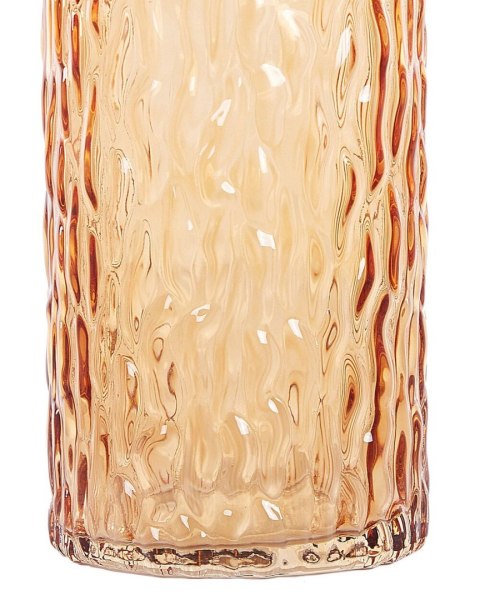 Wazon na kwiaty PLATANIA Szkło 20 cm Pomarańczowy