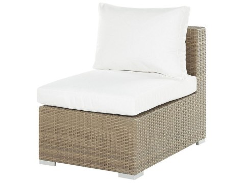 Zestaw ogrodowy ze stolikiem dla 8 osób MAESTRO Modułowy Technorattan Jasnobrązowy