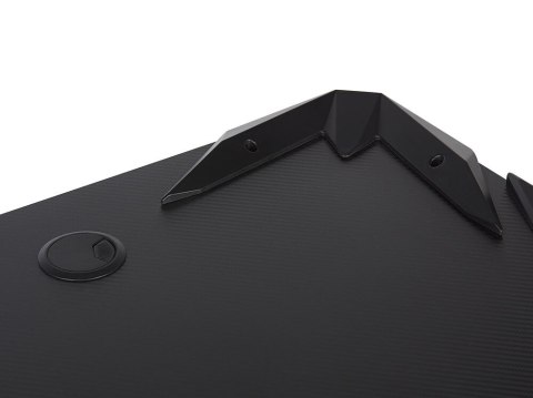 Biurko gamingowe RGB LED 120 x 60 cm czarne DANVERS