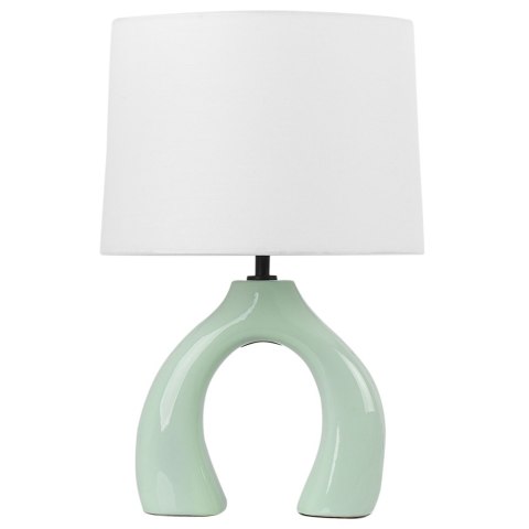 Lampa stołowa ABBIE Ceramika Jasnozielony Lumarko!