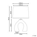 Lampa stołowa ABBIE Ceramika Jasnozielony Lumarko!