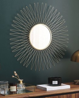 Lustro ścienne SAUMUR 70 cm 70 cm Metal Złoty Lumarko!
