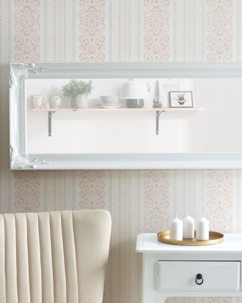 Lustro ścienne VARS 51 cm 141 cm Biały