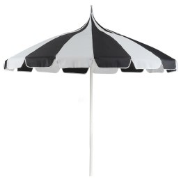 Parasol ogrodowy ⌀ 245 cm czarno-biały MINOA