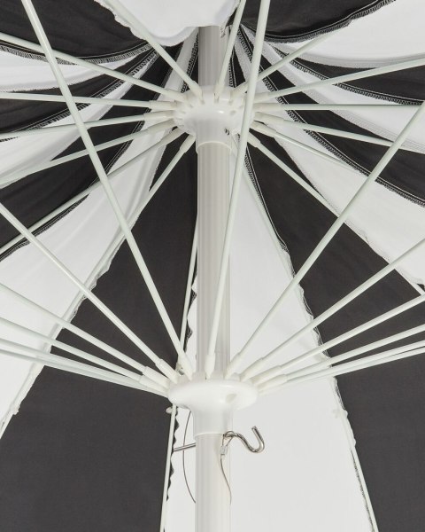 Parasol ogrodowy ⌀ 245 cm czarno-biały MINOA