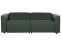 Sofa z elektryczną funkcją relaksu z ładowarką zielona ULVEN Lumarko!