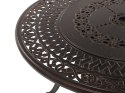 Stół ogrodowy z grillem okrągły ⌀ 105 cm brązowy MANFRIA Lumarko!