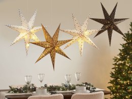 Zestaw 4 dekoracji wiszący LED gwiazdy 60 cm wielokolorowy TRISUL Lumarko!