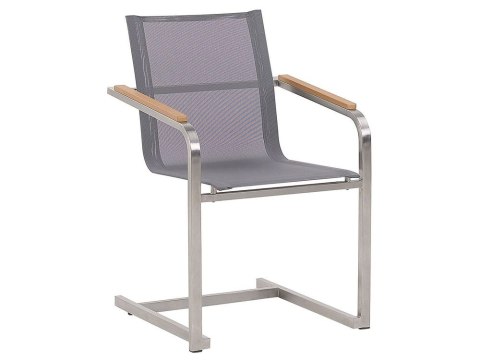 Zestaw ogrodowy dla 4 osób MALETTO/COSOLETO Metal Biały marmur