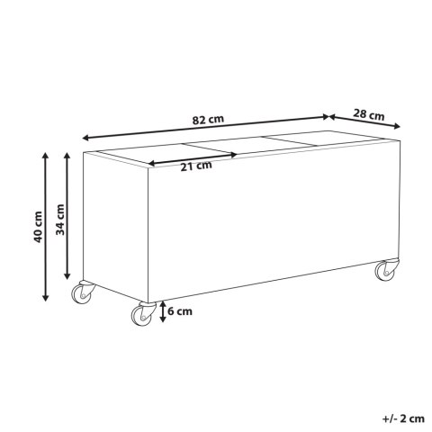 Doniczka BELLIS Technorattan 82 cm Czarny