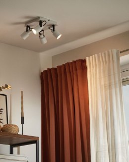 Lampa spot 4-punktowa BONTE Regulowana Metal Biały Lumarko!