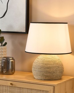 Lampa stołowa GROWEE Plecionka Biały Lumarko!