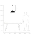Lampa wisząca SENIA Metal Czarny Lumarko!