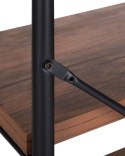 Regał 3 półki BRISBANE 122 cm Ciemnobrązowy Lumarko!
