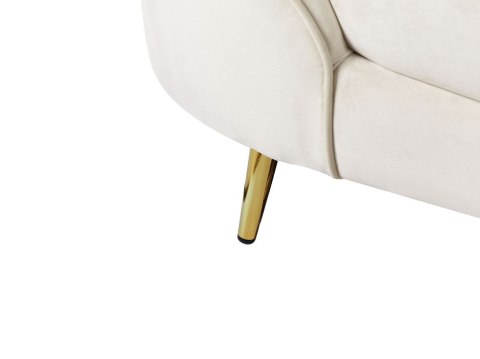 Sofa welurowa beżowa SAVAR