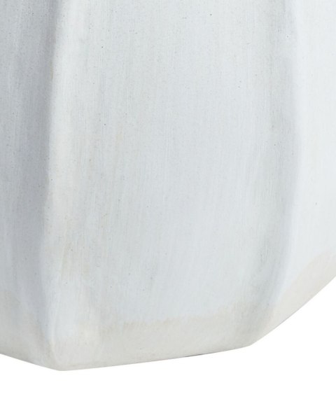 Wazon dekoracyjny KAMPAR Ceramika 30 cm Biały