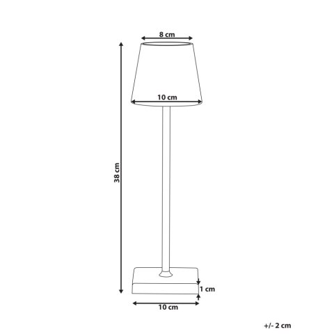 Bezprzewodowa lampa stołowa LED BACEIRO Ze ściemniaczem Metal Zielony