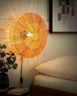 Lampa ścienna LUMUT Plecionka Naturalny Lumarko!