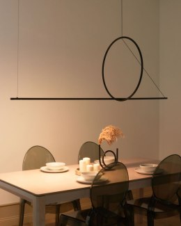 Lampa wisząca LED TAMOR Ze ściemniaczem Metal Czarny Lumarko!