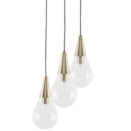Lampa wisząca VESLE Szkło Mosiężny Lumarko!