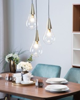 Lampa wisząca VESLE Szkło Mosiężny Lumarko!