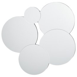Lustro ścienne CLAIS 82 cm 80 cm Srebrny Lumarko!