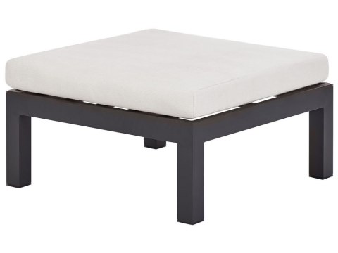 Narożnik ogrodowy ze stolikiem dla 5 osób MESSINA Lewostronny Metal Złamana biel