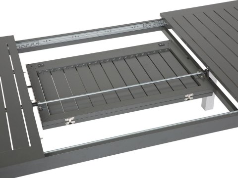 Stół ogrodowy rozkładany 168/248 x 100 cm szary PANCOLE