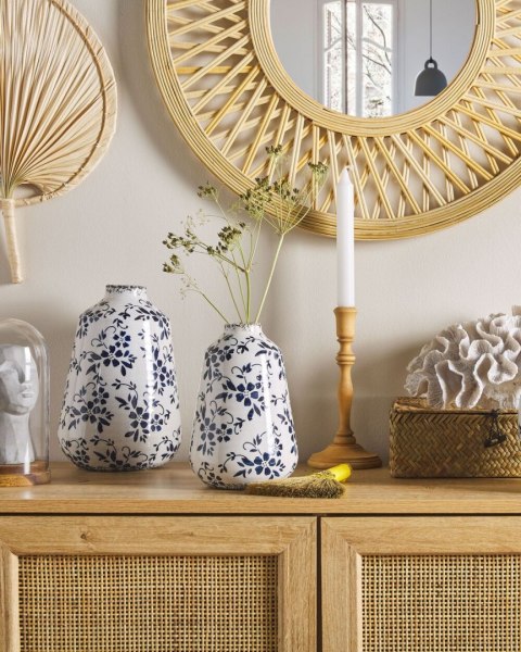 Wazon na kwiaty MARONEIA Kamionka 25 cm Biały