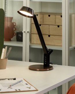 Lampa biurkowa LED CHAMAELEON Ze ściemniaczem Metal Miedziany Lumarko!