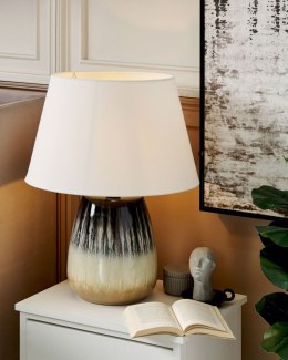 Lampa stołowa CIDRA Ceramika Szary Lumarko!