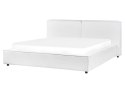 Łóżko Boucle LINARDS 160 x 200 cm Biały