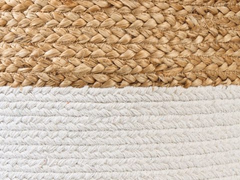 Puf ⌀ 46 cm biały DALAMA