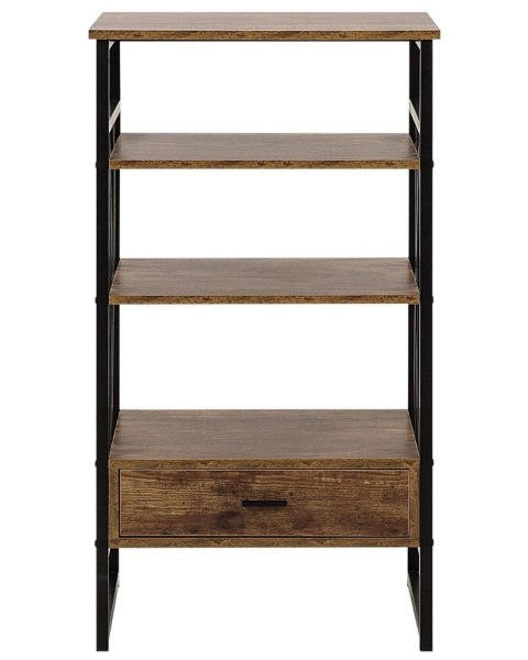 Regał 3 półki KEENE 101 cm Ciemnobrązowy