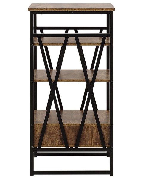 Regał 3 półki KEENE 101 cm Ciemnobrązowy