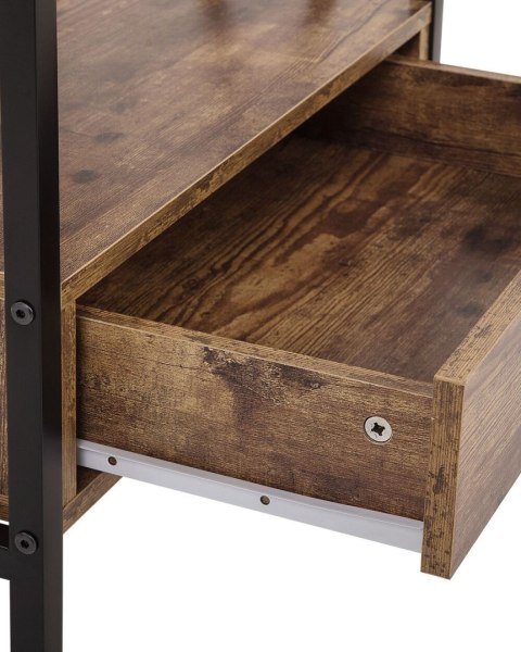 Regał 3 półki KEENE 101 cm Ciemnobrązowy