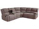 Sofa z manualną funkcją relaksu beżowa ROKKE Lumarko!