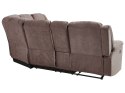 Sofa z manualną funkcją relaksu beżowa ROKKE Lumarko!