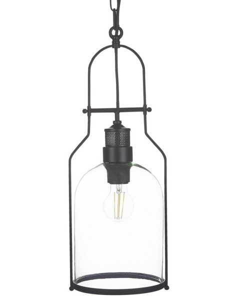 Zestaw 2 lamp wiszących BASHILO Metal Czarny