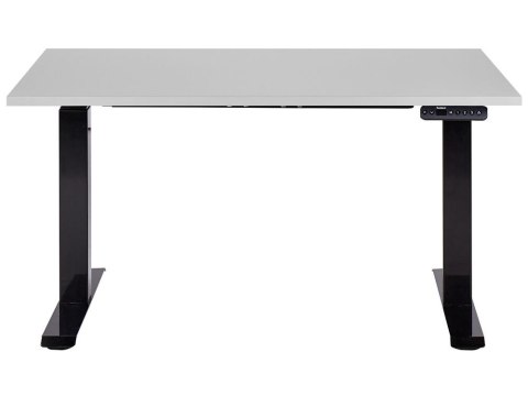 Biurko regulowane elektrycznie 120 x 72 cm szaro-czarne DESTINES