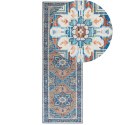 Dywan 80 x 240 cm niebiesko-pomarańczowy RITAPURAM Lumarko!