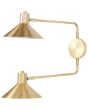Lampa ścienna KADASSA Regulowana Metal Złoty Lumarko!