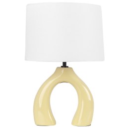 Lampa stołowa ABBIE Ceramika Żółty Lumarko!