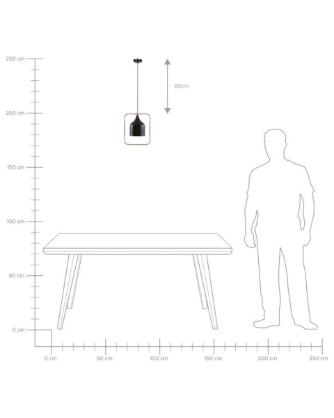 Lampa wisząca MAVONE Metal Czarny