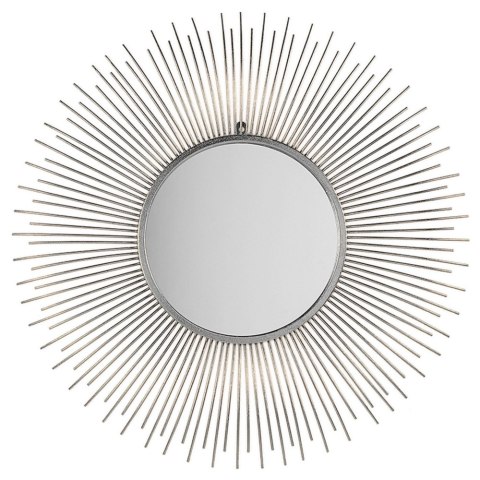 Lustro ścienne CILLY 80 cm 80 cm Metal Srebrny