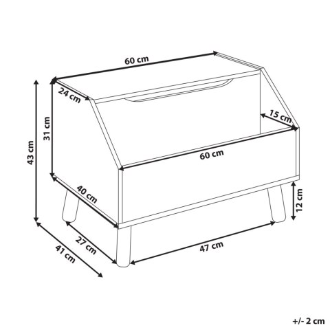 Szafka na zabawki różowa CASPER