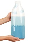 Wazon na kwiaty CALLIPOLIS Kamionka 35 cm Niebieski Lumarko!